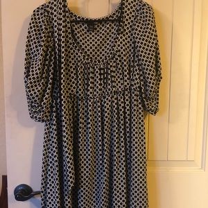 Black and White Polka Dot Babydoll dress